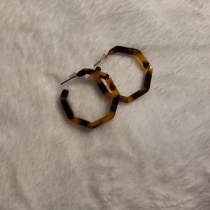 Tortoise shell earrings